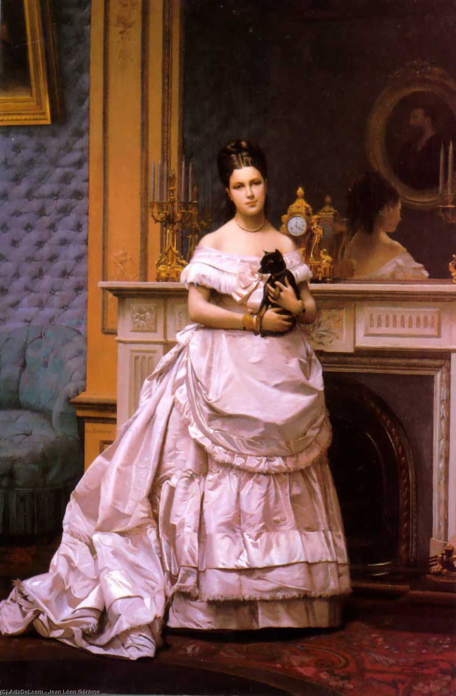 WikiOO.org – 美術百科全書 - 繪畫，作品 Jean Léon Gérôme - 一个女人的肖像