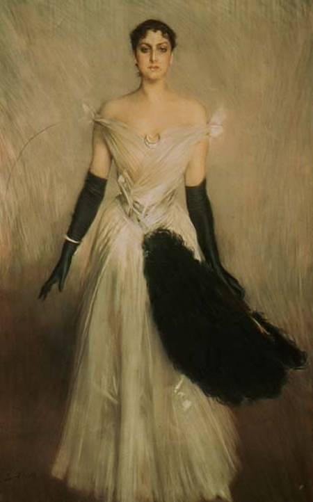 Wikioo.org - The Encyclopedia of Fine Arts - Painting, Artwork by Giovanni Boldini - Portrait of a Lady