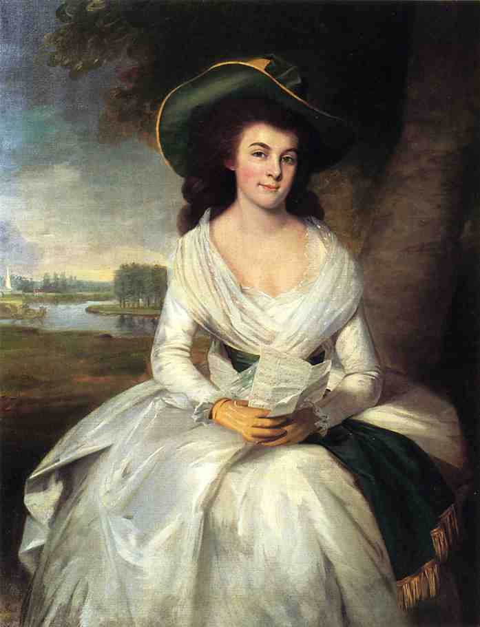 Wikioo.org - The Encyclopedia of Fine Arts - Painting, Artwork by George Romney - Portrait of Lady Gordon
