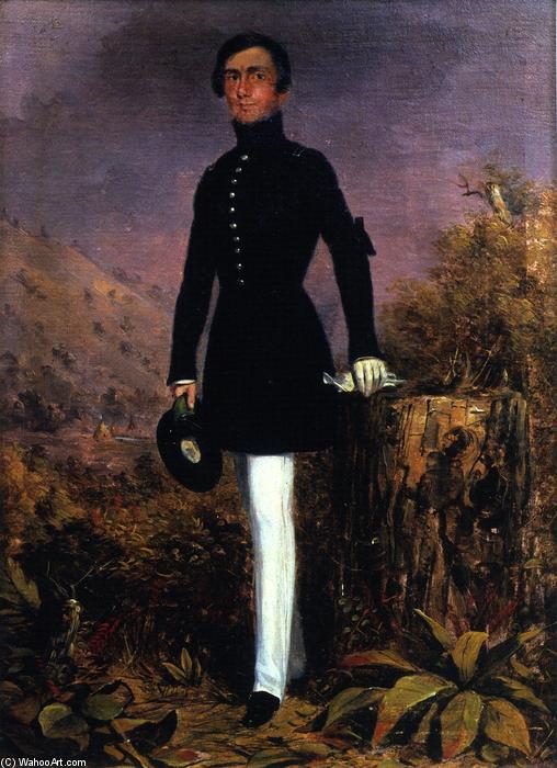Wikioo.org - The Encyclopedia of Fine Arts - Painting, Artwork by Charles Deas - Portrait of Lieutenant Henry Whiting