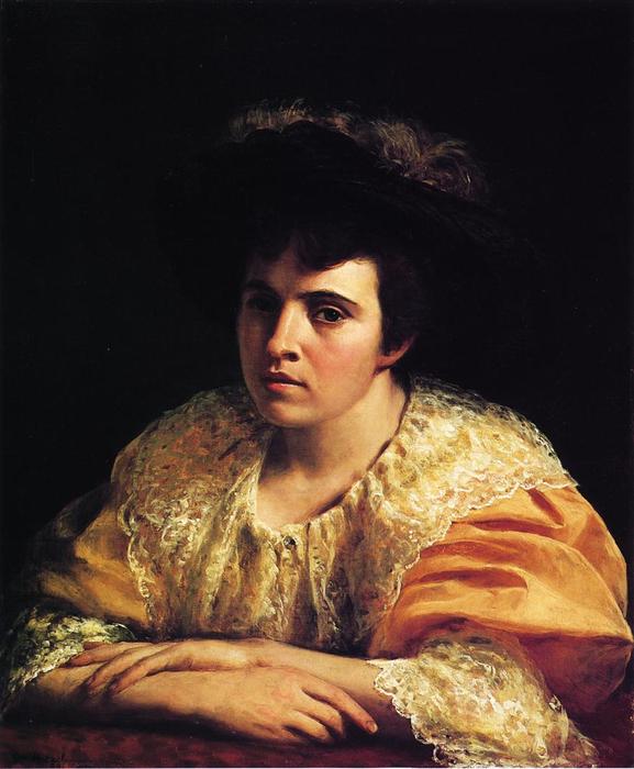 WikiOO.org - Εγκυκλοπαίδεια Καλών Τεχνών - Ζωγραφική, έργα τέχνης George Hetzel - Portrait of Lila B. Hetzel