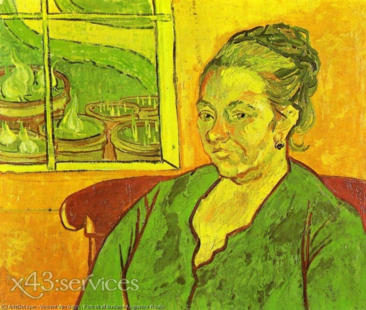 Wikioo.org - The Encyclopedia of Fine Arts - Painting, Artwork by Vincent Van Gogh - Portrait of Madame Augustine Roulin