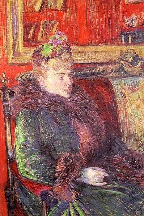 Wikioo.org - The Encyclopedia of Fine Arts - Painting, Artwork by Henri De Toulouse Lautrec - Portrait of Madame de Gortzikolff