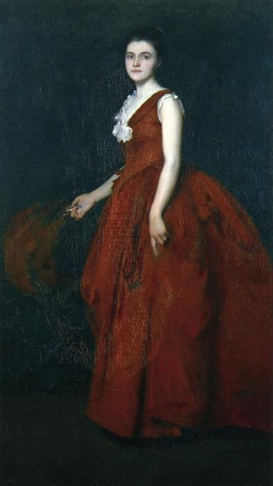Wikioo.org - The Encyclopedia of Fine Arts - Painting, Artwork by Edmund Charles Tarbell - Portrait of Madame Tarbell