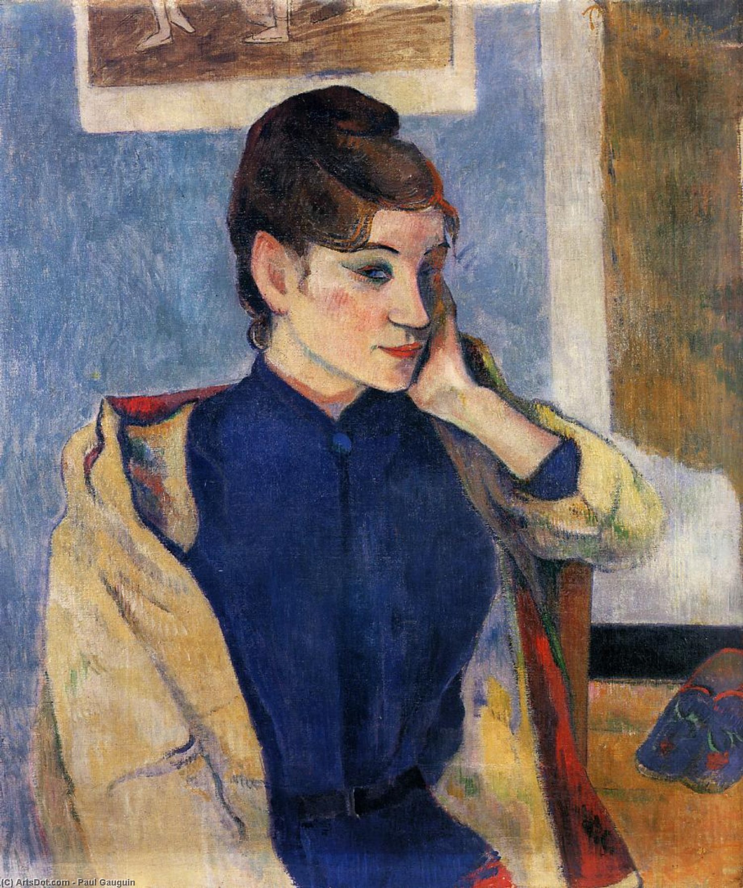 WikiOO.org - Енциклопедия за изящни изкуства - Живопис, Произведения на изкуството Paul Gauguin - Portrait of Madeline Bernard