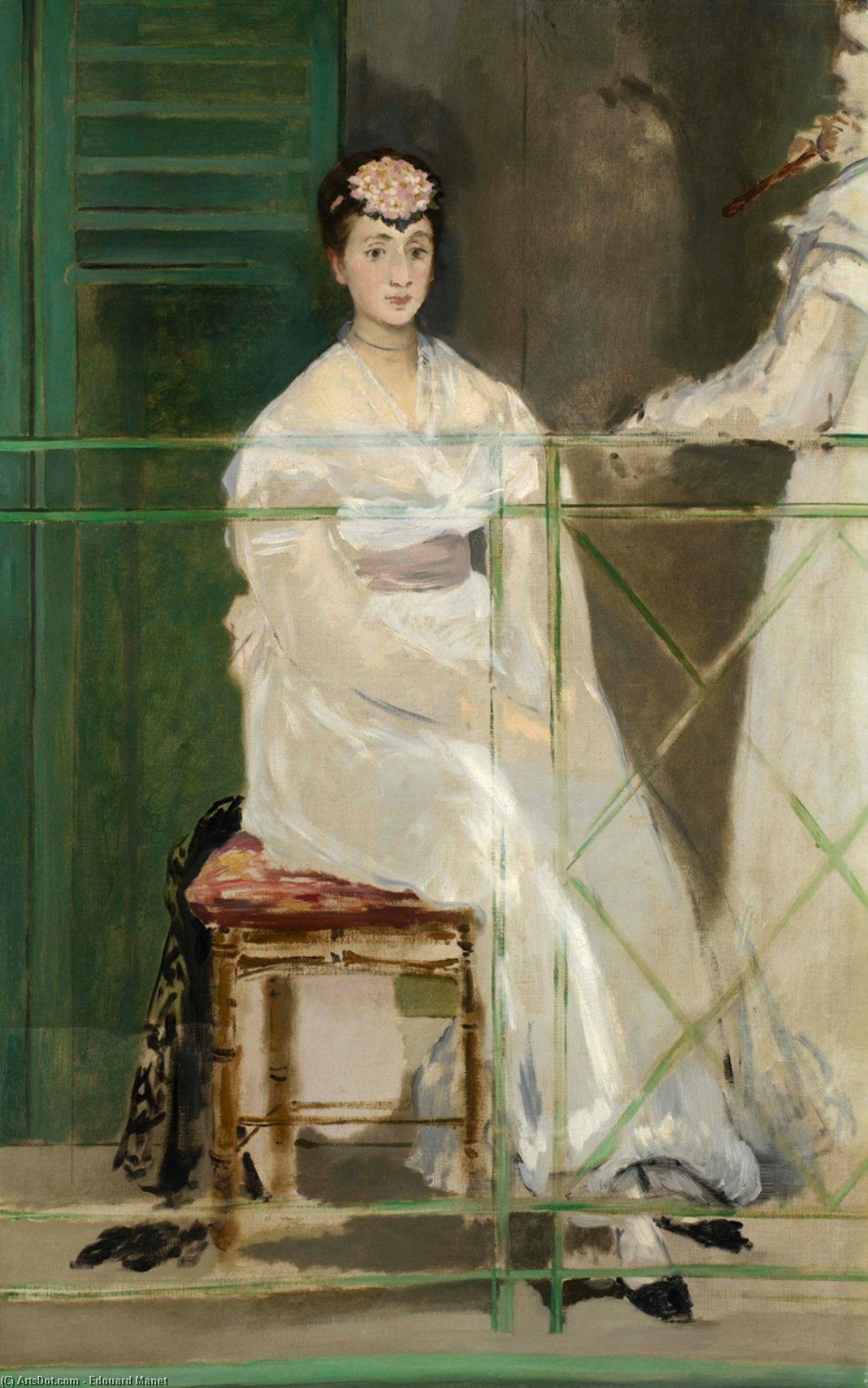 WikiOO.org - 백과 사전 - 회화, 삽화 Edouard Manet - Portrait of Mademoiselle Claus