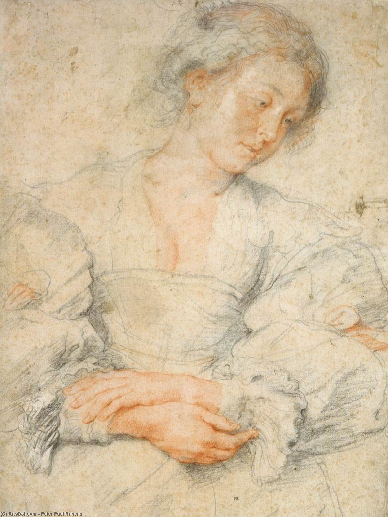 WikiOO.org – 美術百科全書 - 繪畫，作品 Peter Paul Rubens - 人像的一个人