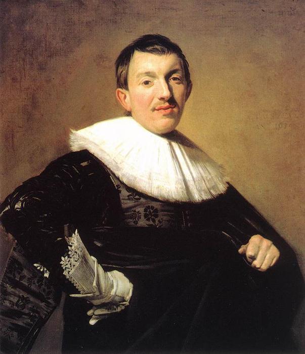 WikiOO.org – 美術百科全書 - 繪畫，作品 Frans Hals - 一个人的肖像 12
