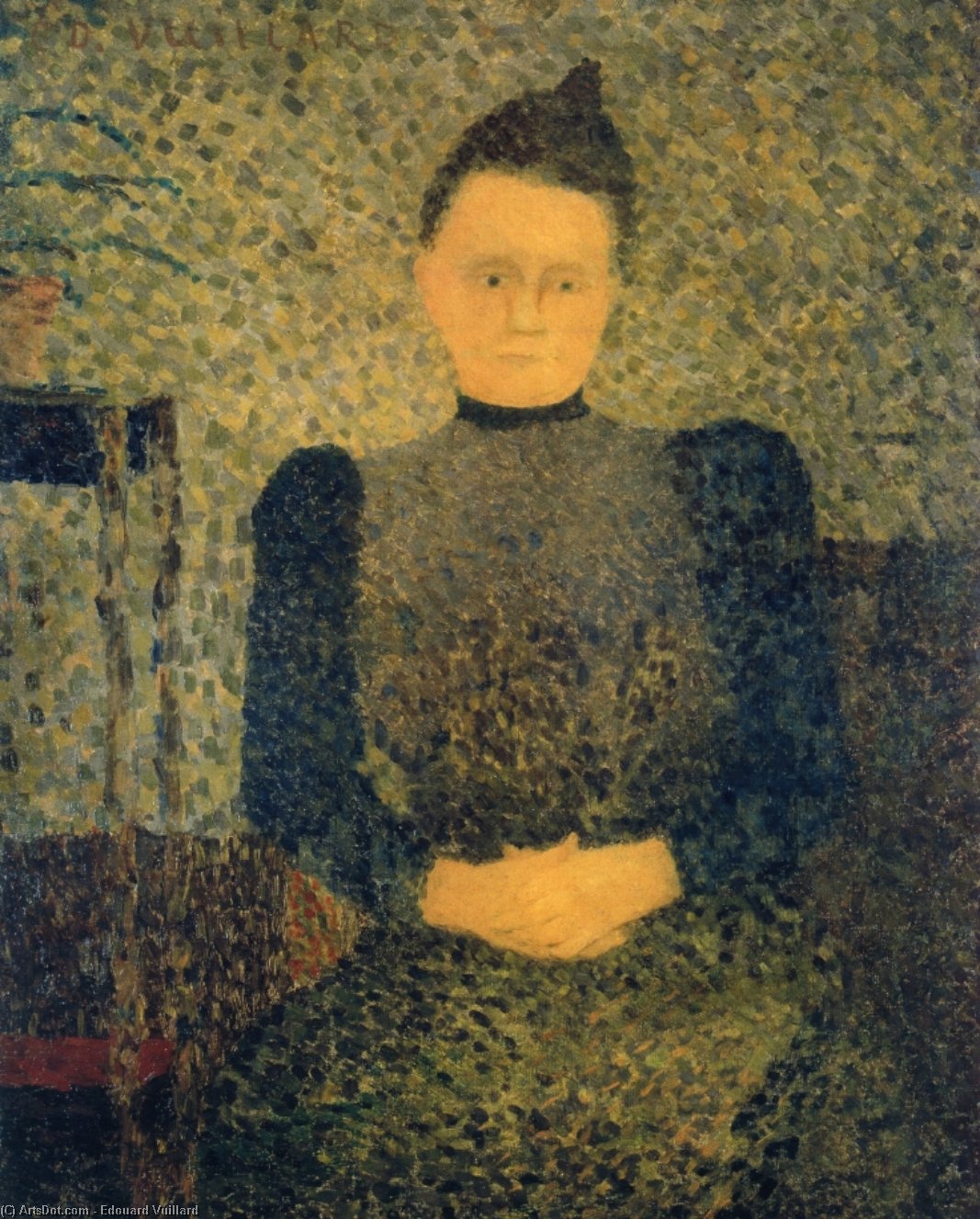 WikiOO.org - Εγκυκλοπαίδεια Καλών Τεχνών - Ζωγραφική, έργα τέχνης Jean Edouard Vuillard - Portrait of Marie Vuillard