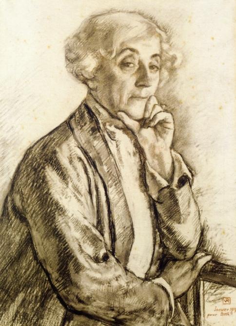 WikiOO.org – 美術百科全書 - 繪畫，作品 Theo Van Rysselberghe - 玛丽亚的肖像面包车Rysselberghe生育的