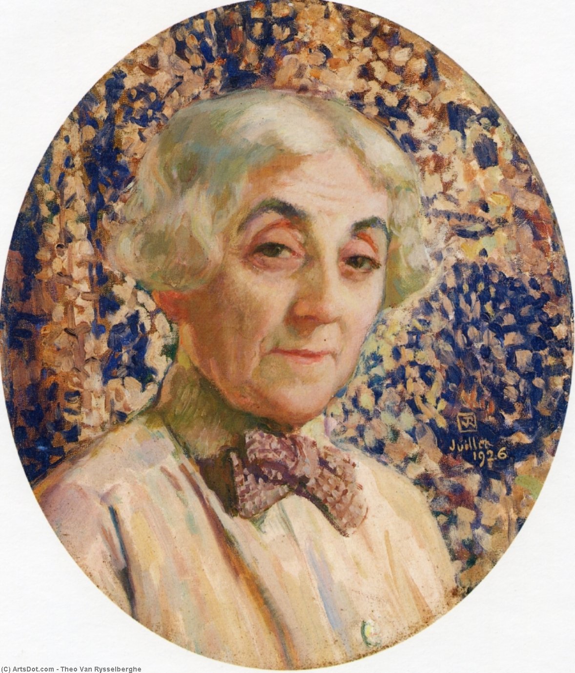 Wikioo.org - The Encyclopedia of Fine Arts - Painting, Artwork by Theo Van Rysselberghe - Portrait of Maria van Rysselberghe