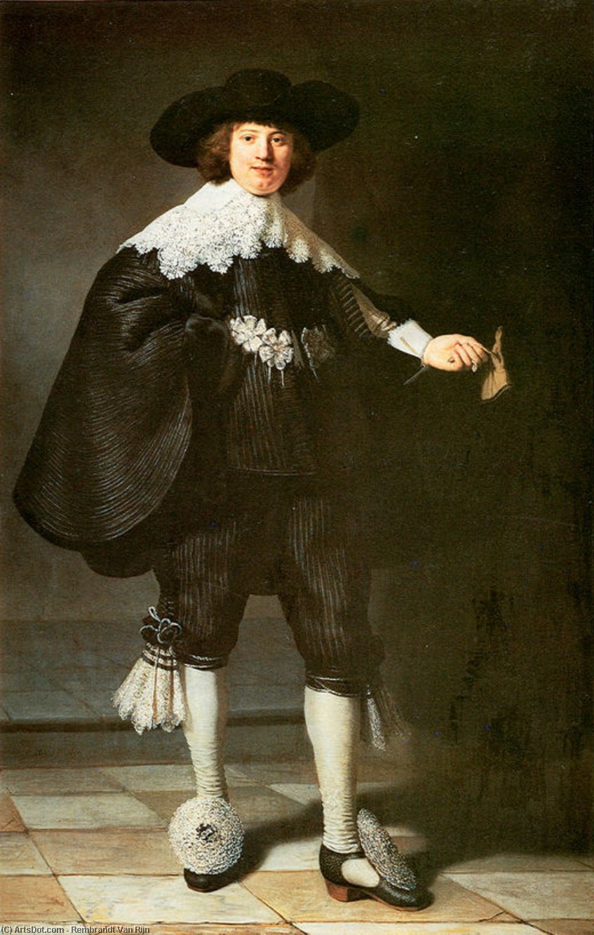 WikiOO.org - Encyclopedia of Fine Arts - Malba, Artwork Rembrandt Van Rijn - Portrait of Marten Soolmans