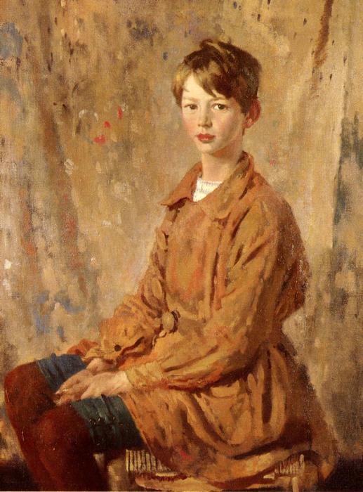 Wikioo.org - The Encyclopedia of Fine Arts - Painting, Artwork by William Newenham Montague Orpen - Portrait Of Master Spottiswoode