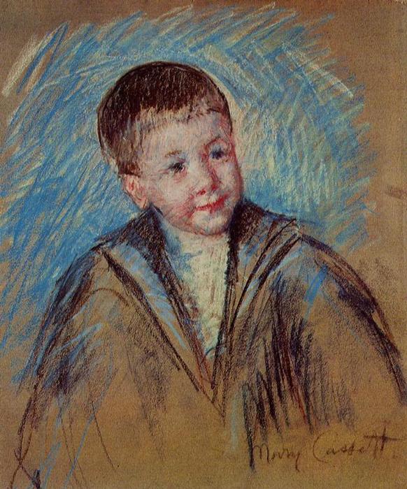 Wikioo.org - The Encyclopedia of Fine Arts - Painting, Artwork by Mary Stevenson Cassatt - Portrait of Master St. Pierre (study)