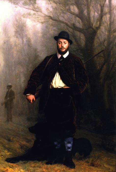 WikiOO.org - Enciclopédia das Belas Artes - Pintura, Arte por Jean Léon Gérôme - Portrait of M. Edouard Delessert