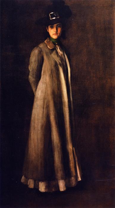 WikiOO.org - Encyclopedia of Fine Arts - Maleri, Artwork William Merritt Chase - Portrait of Miss D. (also known as My Daughter Dieudonnee)