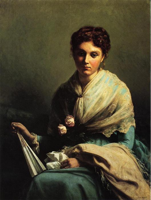 WikiOO.org - Εγκυκλοπαίδεια Καλών Τεχνών - Ζωγραφική, έργα τέχνης George Hetzel - Portrait of Miss Helen Leslie Myers (Mrs. William Allen)