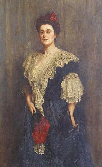 Wikioo.org - The Encyclopedia of Fine Arts - Painting, Artwork by John Maler Collier - Portrait of Mrs Adeline Hurry