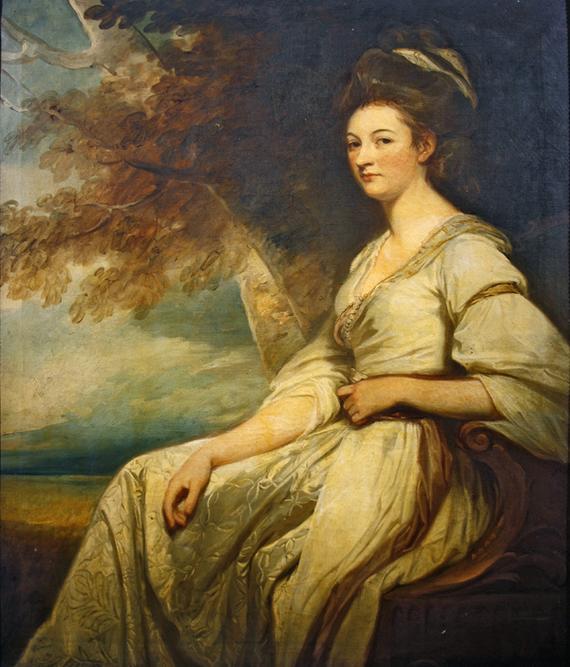 Wikioo.org - The Encyclopedia of Fine Arts - Painting, Artwork by George Romney - Portrait of Mrs. Beal Bonnell