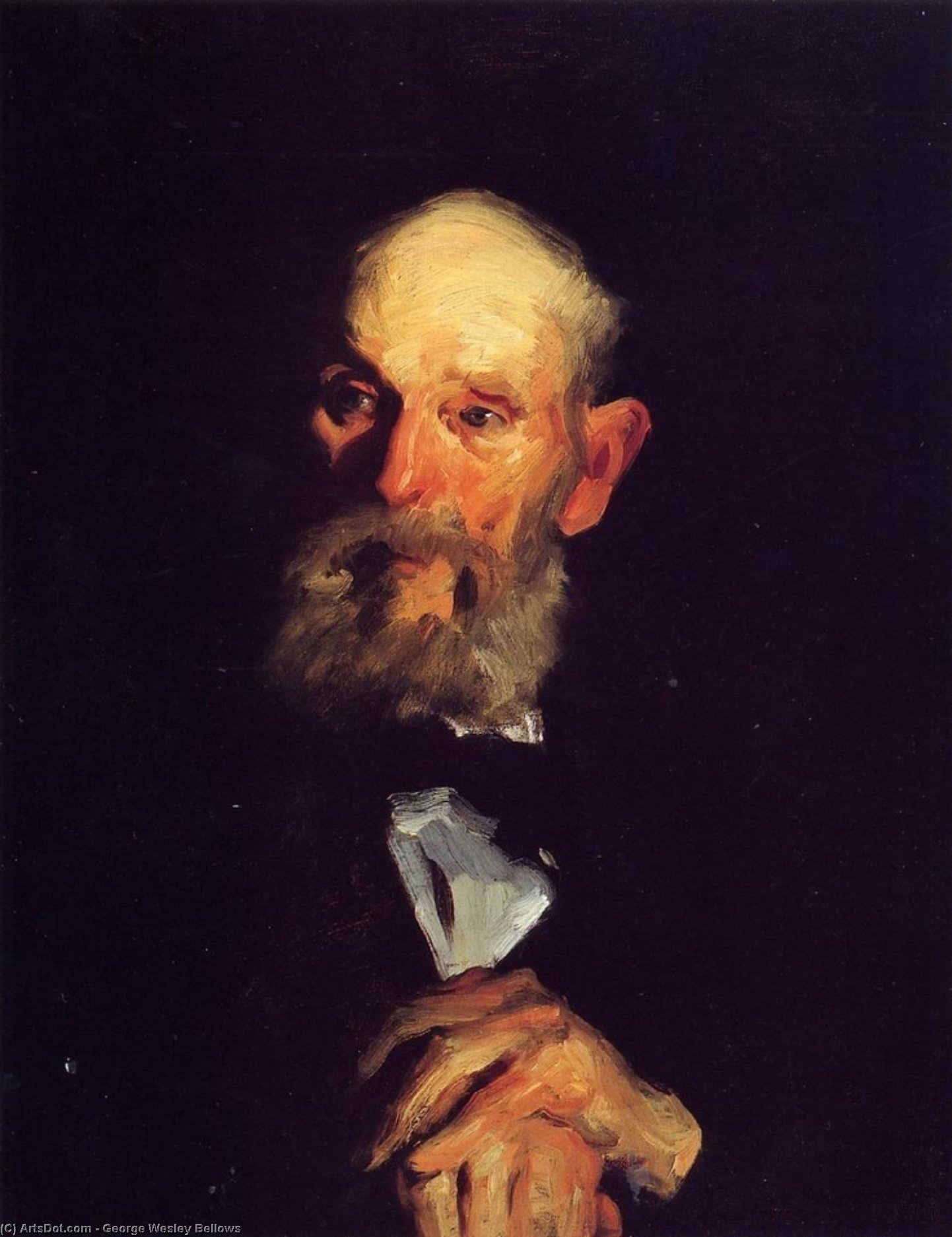 Wikioo.org – L'Enciclopedia delle Belle Arti - Pittura, Opere di George Wesley Bellows - ritratto il mio padre