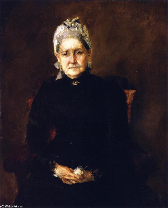 Wikioo.org - The Encyclopedia of Fine Arts - Painting, Artwork by William Merritt Chase - Portrait of My Mother (also known as Portrait of the Artist's Mother)