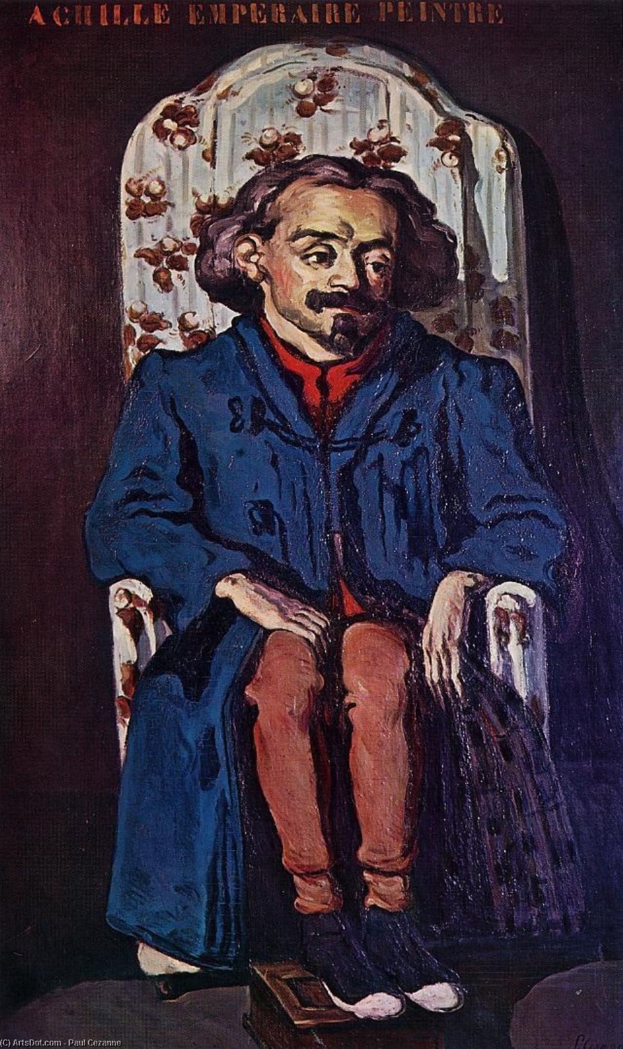 Wikioo.org – L'Enciclopedia delle Belle Arti - Pittura, Opere di Paul Cezanne - ritratto il pittore , achille emperaire