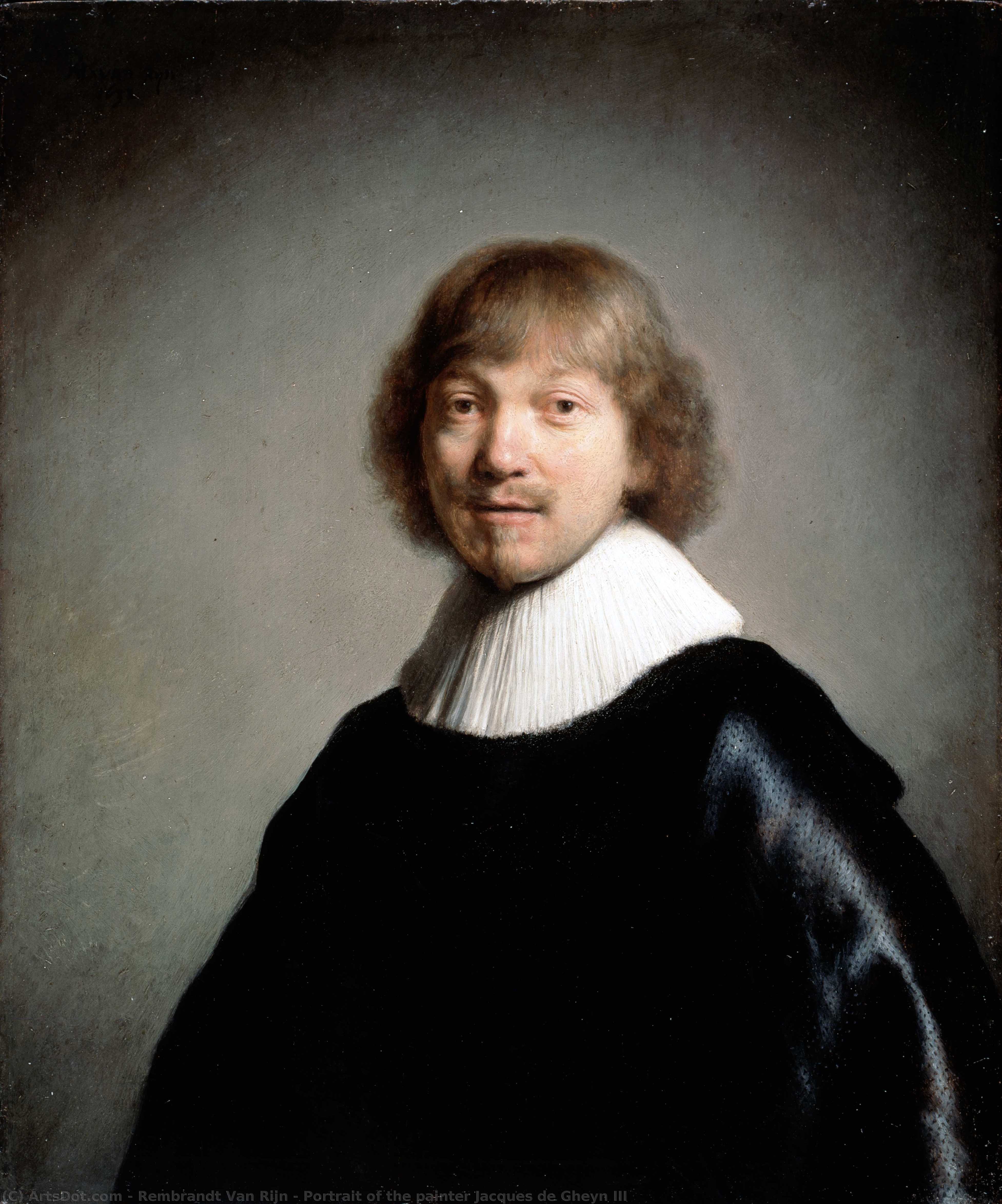 WikiOO.org - 百科事典 - 絵画、アートワーク Rembrandt Van Rijn - 画家ジャック・ド・ゲン3世の肖像