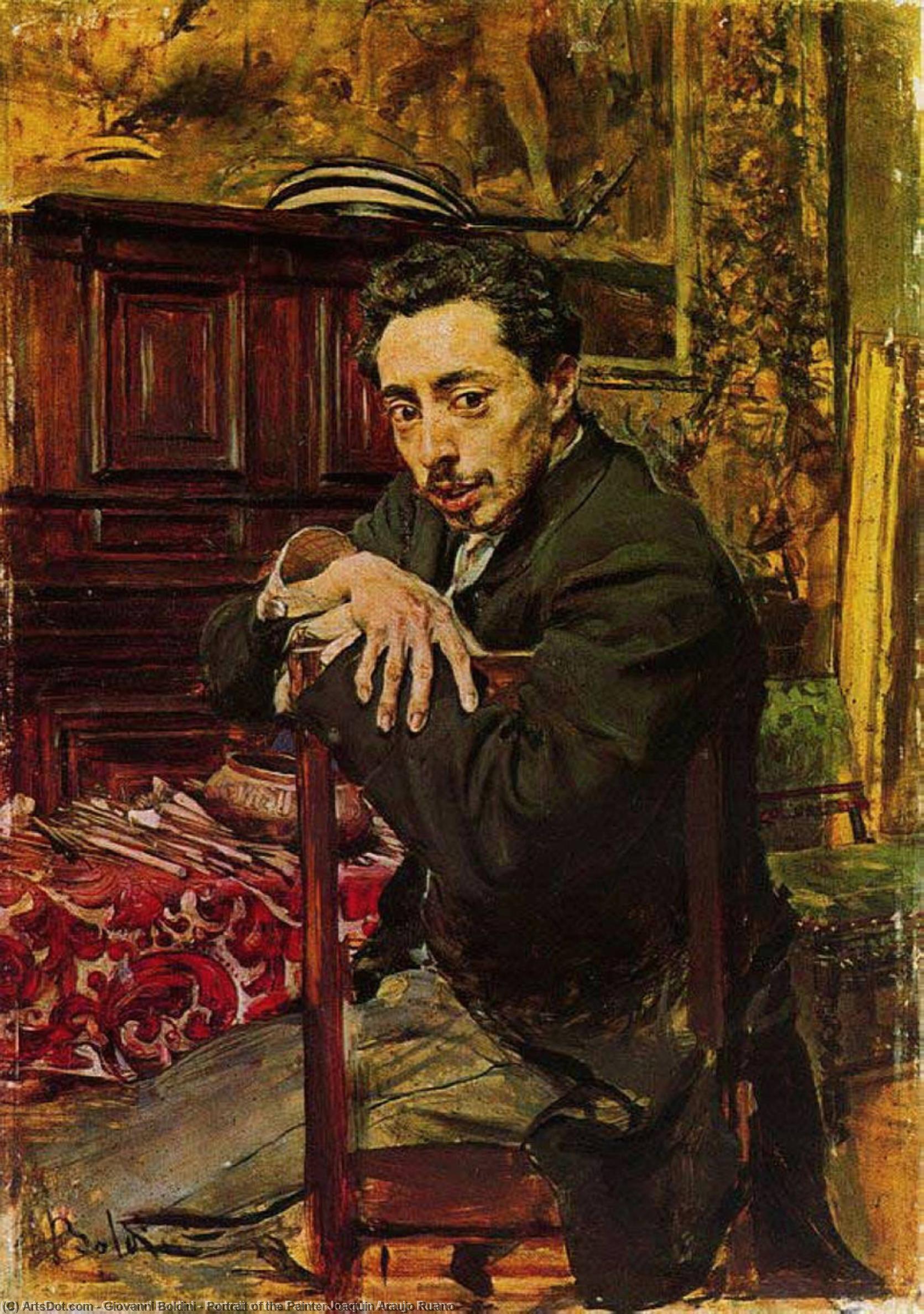 WikiOO.org - Енциклопедия за изящни изкуства - Живопис, Произведения на изкуството Giovanni Boldini - Portrait of the Painter Joaquin Araujo Ruano