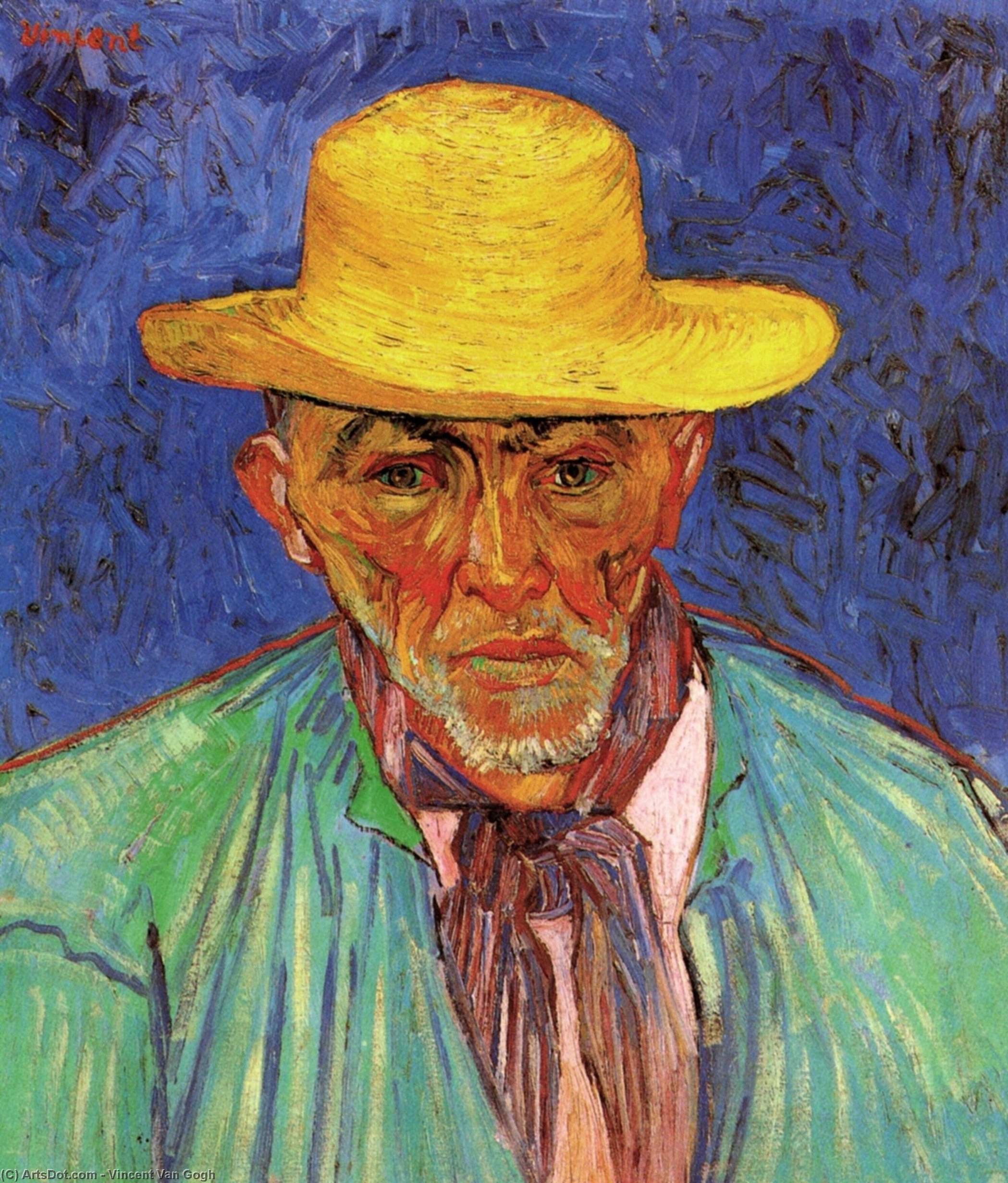 WikiOO.org - Encyclopedia of Fine Arts - Maalaus, taideteos Vincent Van Gogh - Portrait of Patience Escalier, Shepherd in Provence