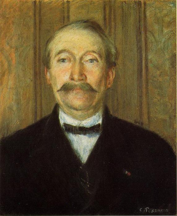 Wikioo.org - Bách khoa toàn thư về mỹ thuật - Vẽ tranh, Tác phẩm nghệ thuật Camille Pissarro - Portrait of Pere Papeille, Pontoise