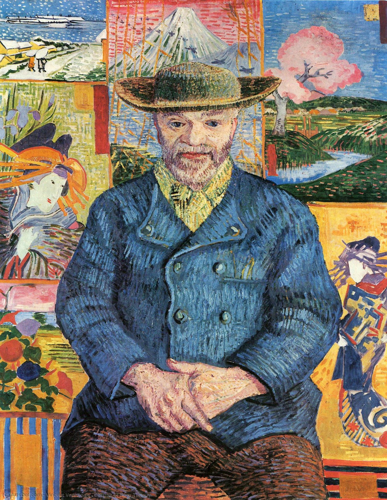 WikiOO.org - Энциклопедия изобразительного искусства - Живопись, Картины  Vincent Van Gogh - Портрет Папаши Танги