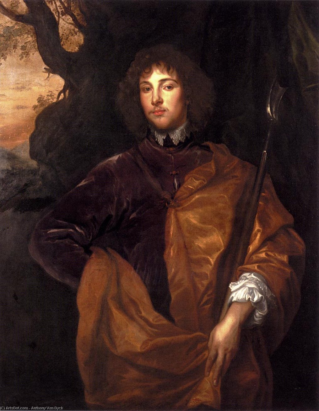 Wikioo.org - The Encyclopedia of Fine Arts - Painting, Artwork by Anthony Van Dyck - Portrait Of Philip, Lord Wharton
