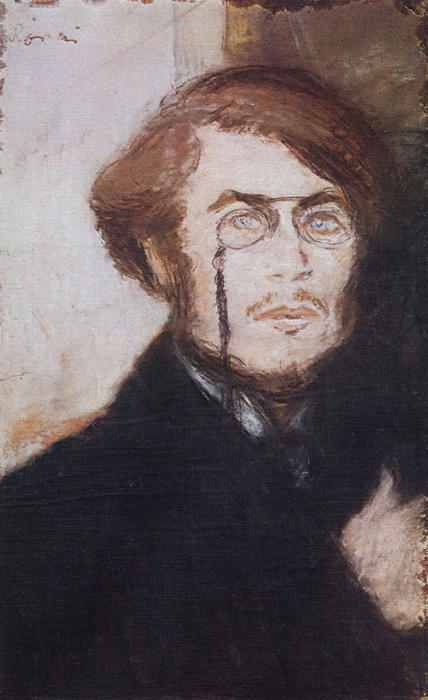 WikiOO.org - Encyclopedia of Fine Arts - Maalaus, taideteos Jozsef Rippl Ronai - Portrait of Pierre Bonnard