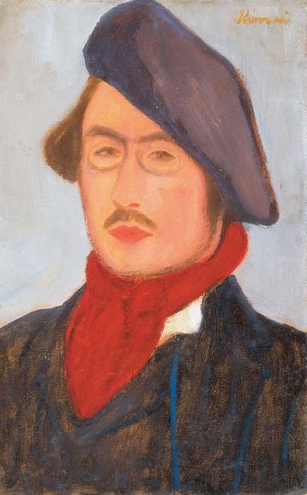 Wikoo.org - موسوعة الفنون الجميلة - اللوحة، العمل الفني Jozsef Rippl Ronai - Portrait of Pierre Bonnard