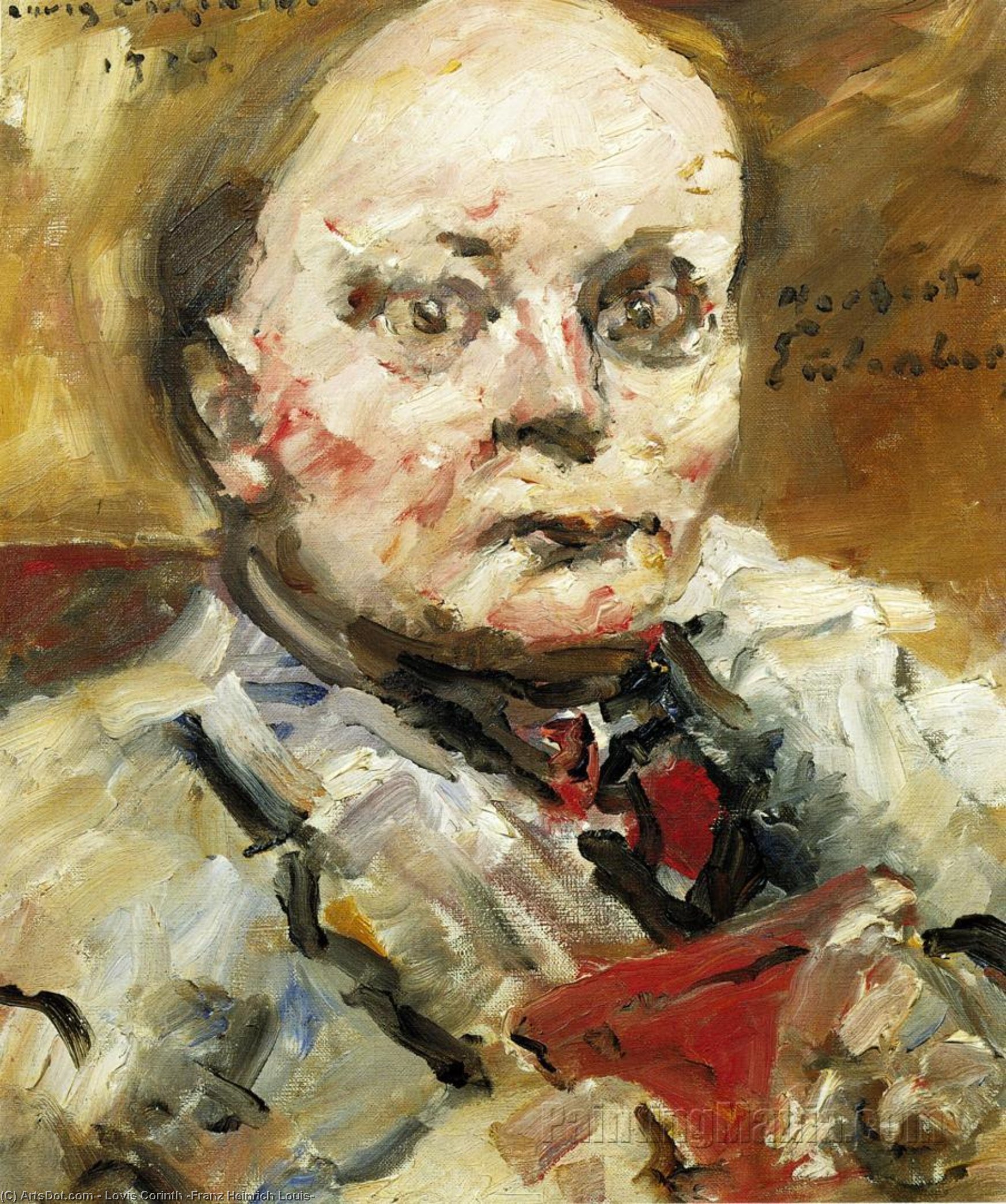 Wikioo.org - The Encyclopedia of Fine Arts - Painting, Artwork by Lovis Corinth (Franz Heinrich Louis) - Portrait of the Poet Herbert Eulenberg