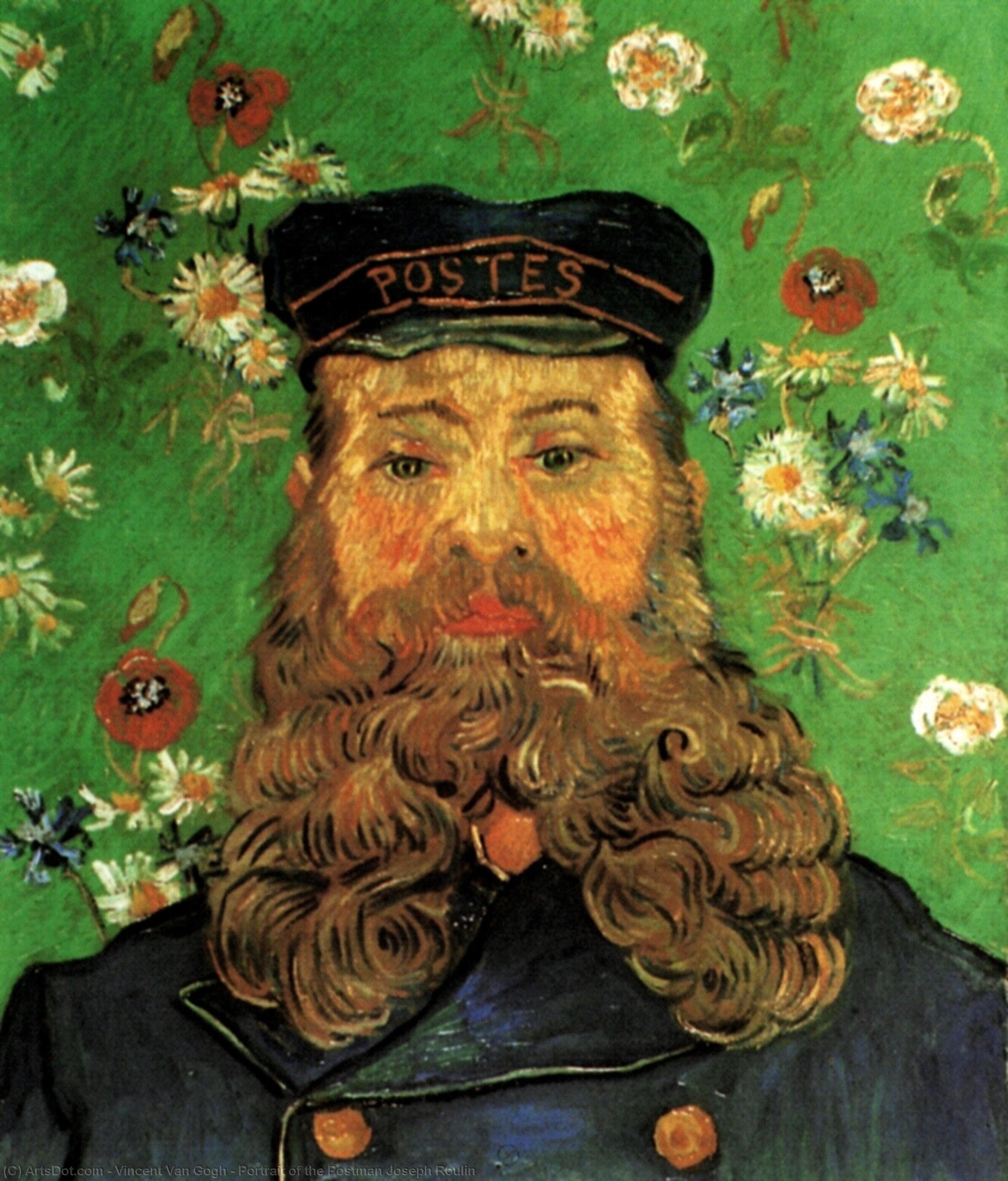 Wikioo.org – L'Enciclopedia delle Belle Arti - Pittura, Opere di Vincent Van Gogh - Ritratto del postino joseph roulin