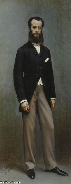 WikiOO.org - Encyclopedia of Fine Arts - Maleri, Artwork Raimundo De Madrazo Y Garreta - Portrait of Rámon de Errazu