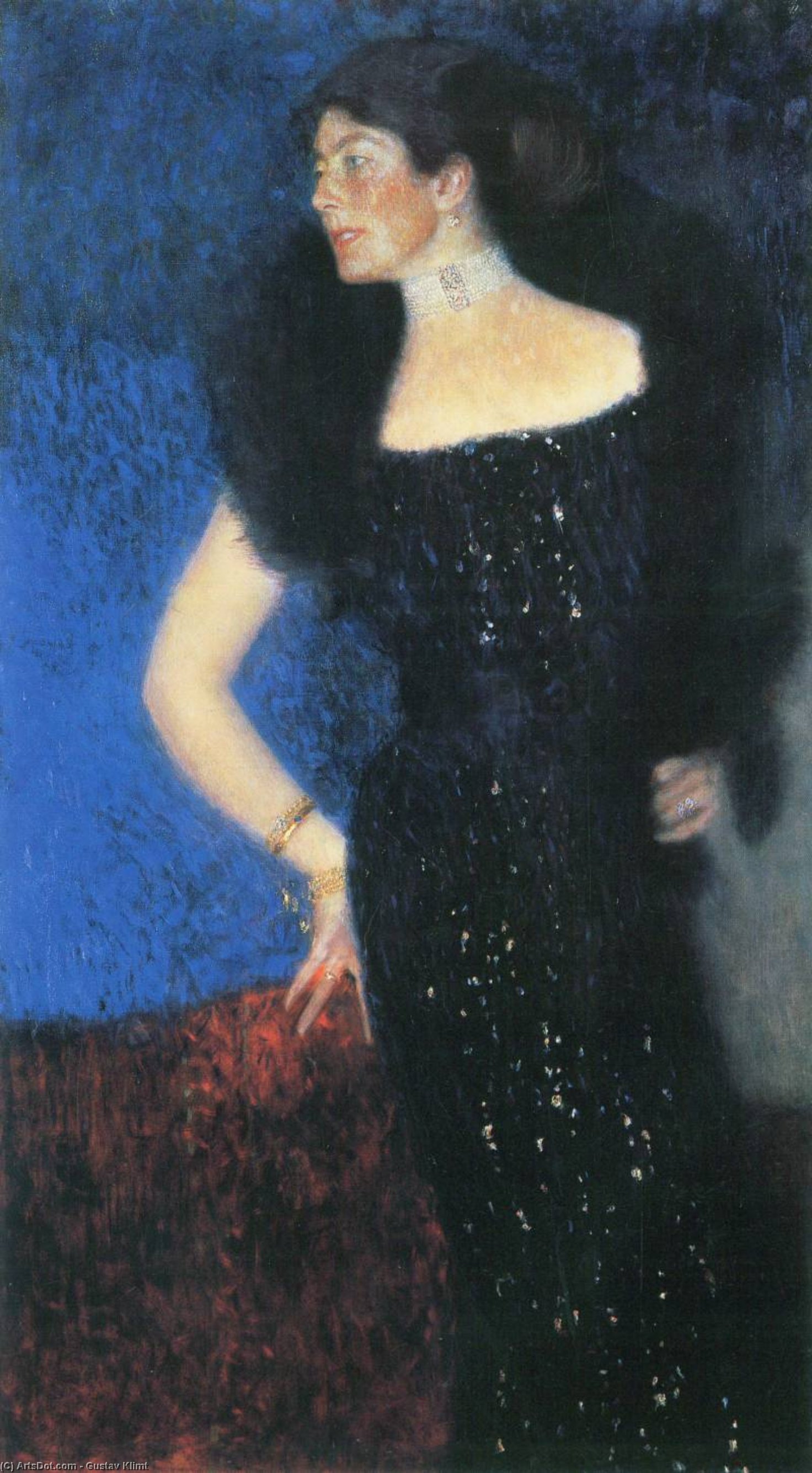 Wikioo.org - The Encyclopedia of Fine Arts - Painting, Artwork by Gustav Klimt - Portrait of Rose von Rosthorn-Friedmann