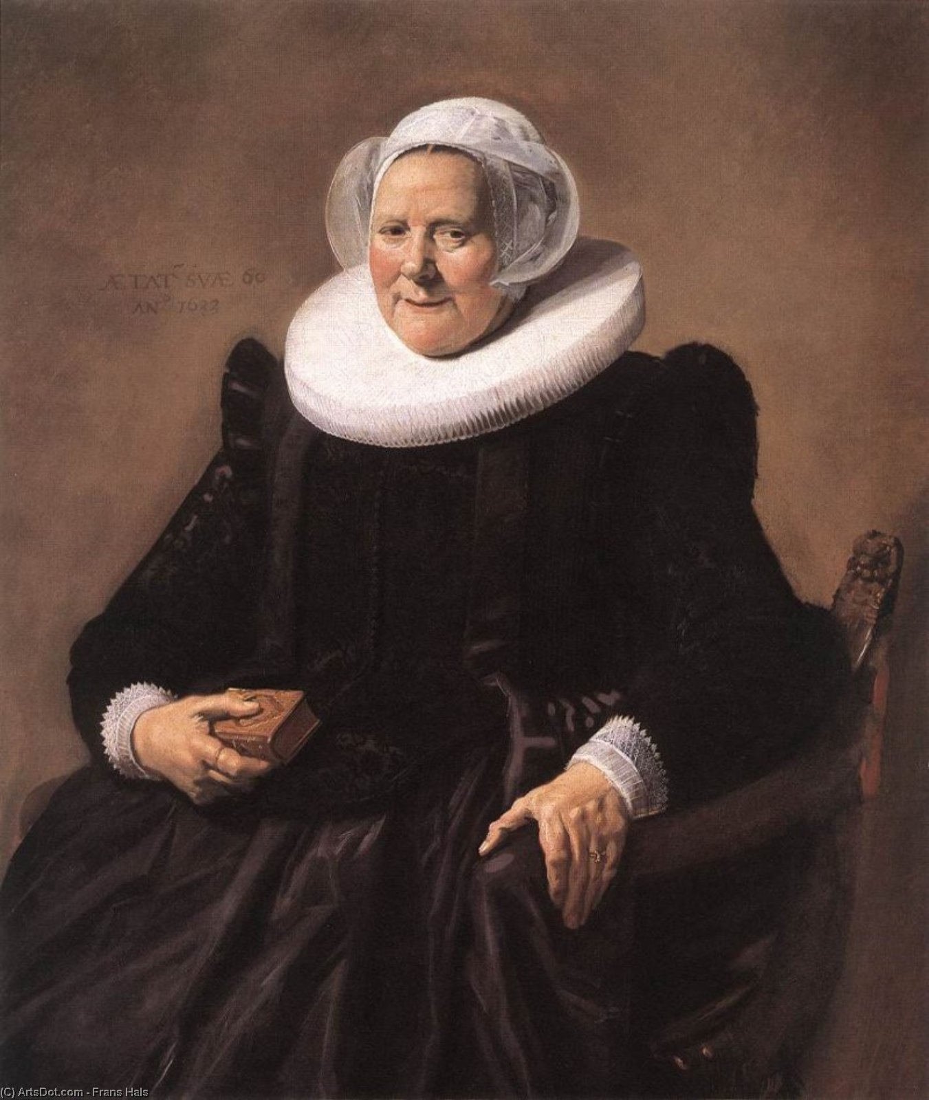 Wikioo.org - The Encyclopedia of Fine Arts - Painting, Artwork by Frans Hals - Portrait of a Seated Woman