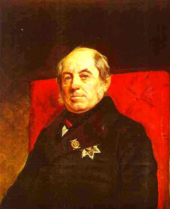 WikiOO.org - Encyclopedia of Fine Arts - Lukisan, Artwork Karl Pavlovich Brulloff - Portrait of S. G. Likhonin