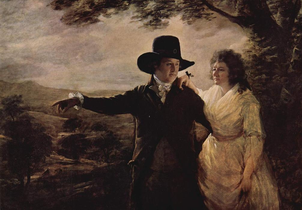 Wikioo.org - The Encyclopedia of Fine Arts - Painting, Artwork by Henry Raeburn - Portrait of Sir John und Lady Clerk
