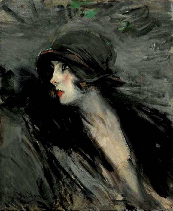 Wikioo.org - The Encyclopedia of Fine Arts - Painting, Artwork by Giovanni Boldini - Portrait of Suzy