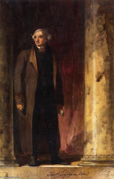 WikiOO.org - Encyclopedia of Fine Arts - Målning, konstverk Thomas Sully - Portrait of Thomas Jefferson