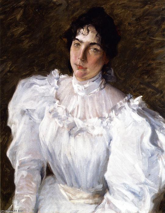 Wikioo.org - The Encyclopedia of Fine Arts - Painting, Artwork by William Merritt Chase - Portrait of Virginia Gerson