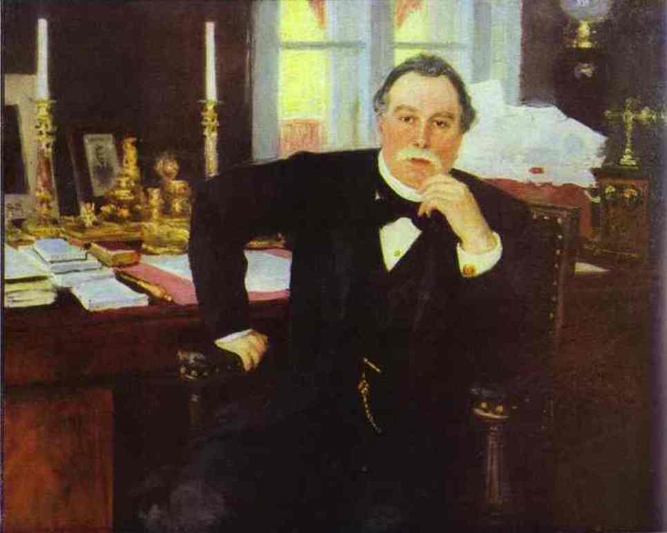 Wikioo.org - The Encyclopedia of Fine Arts - Painting, Artwork by Ilya Yefimovich Repin - Portrait of V. K. Pleve.