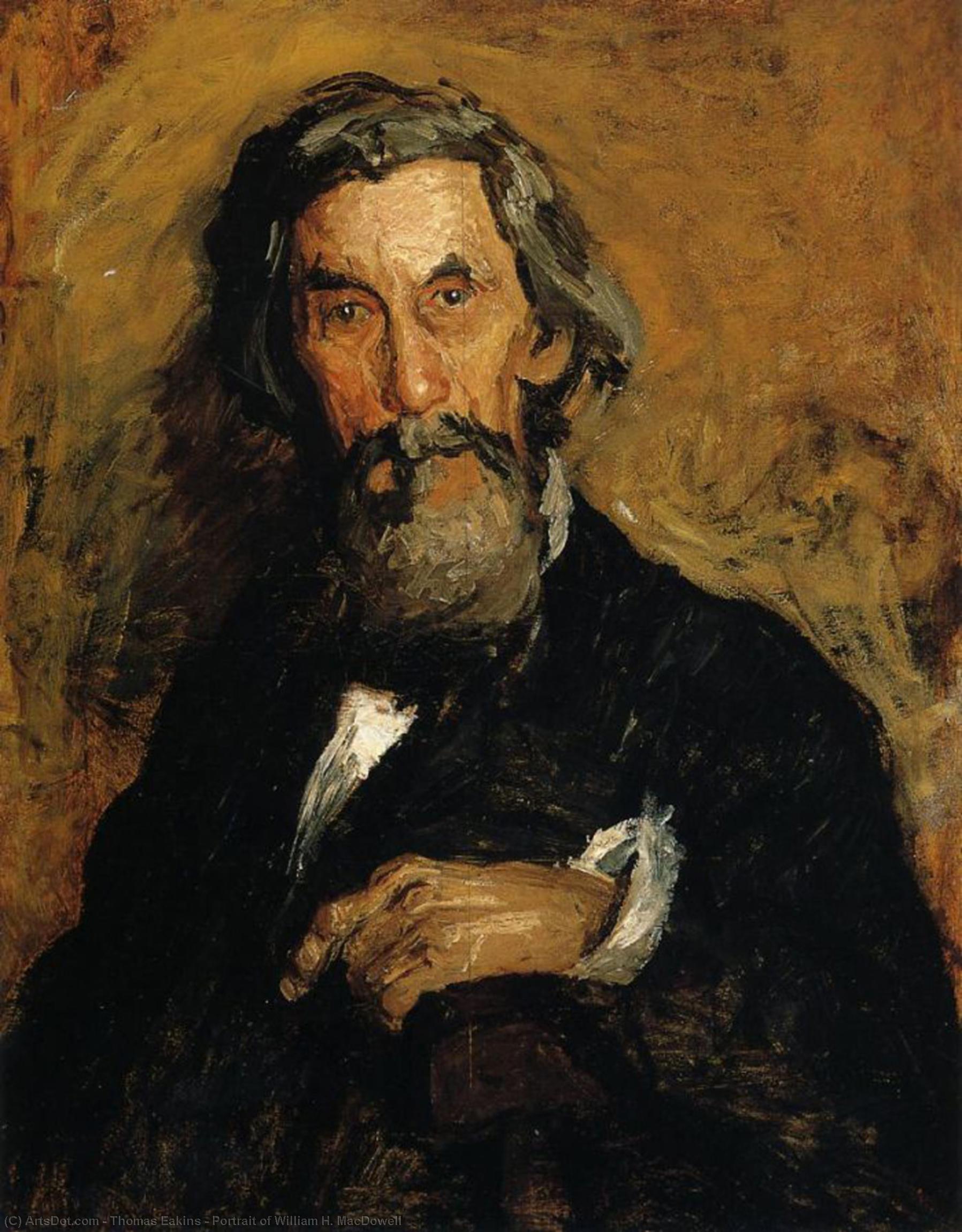 WikiOO.org - Encyclopedia of Fine Arts - Maleri, Artwork Thomas Eakins - Portrait of William H. MacDowell