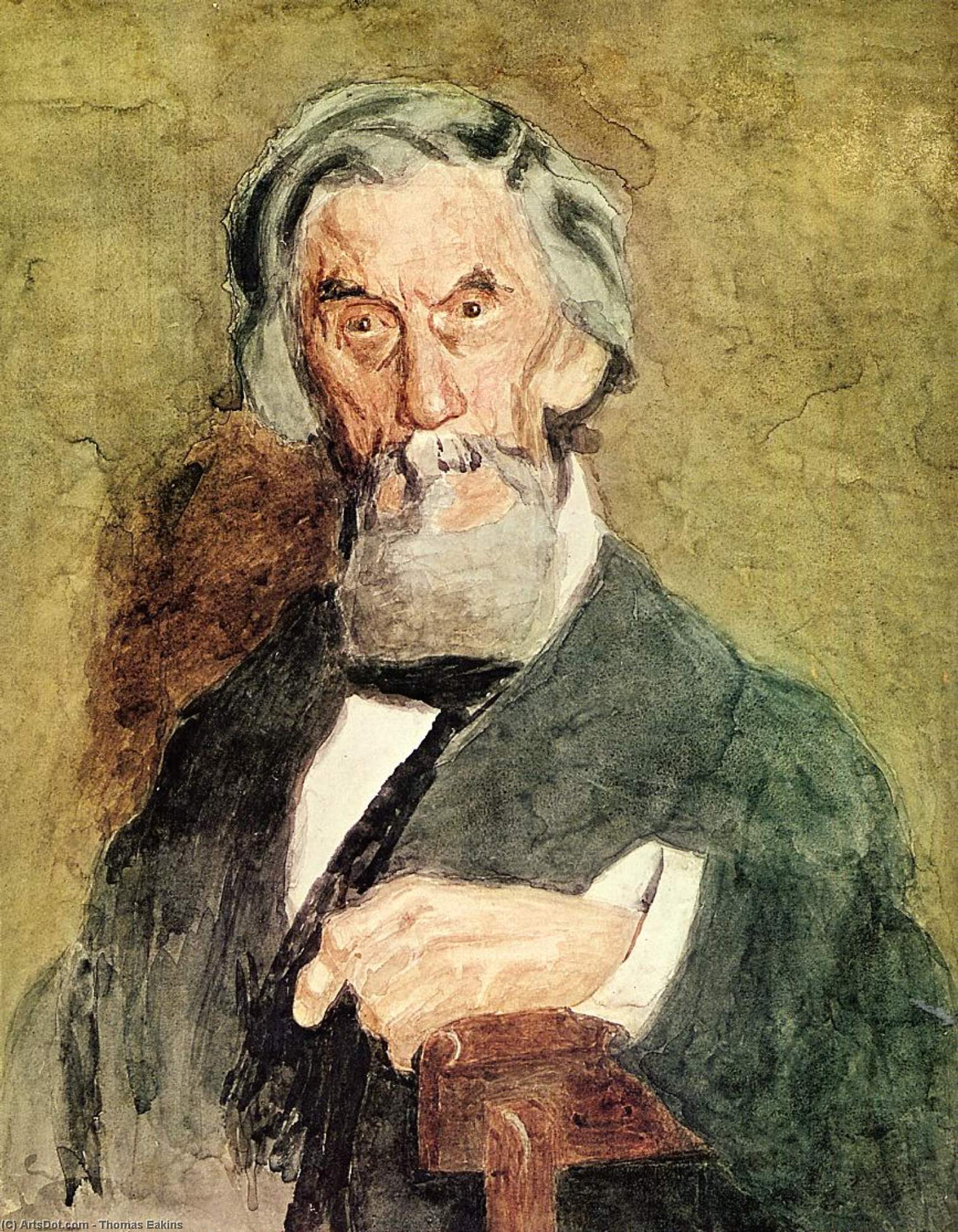 WikiOO.org - Enciclopedia of Fine Arts - Pictura, lucrări de artă Thomas Eakins - Portrait of William H. MacDowell (unfinished)