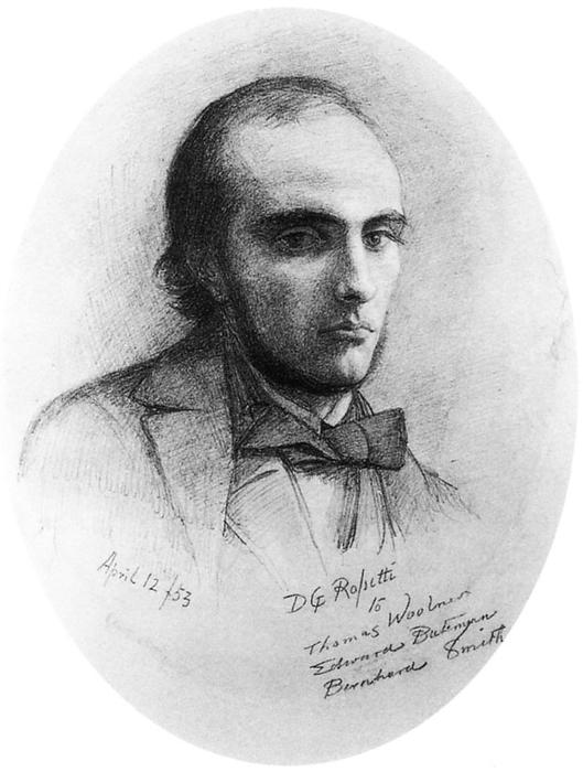 WikiOO.org - Enciklopedija dailės - Tapyba, meno kuriniai Dante Gabriel Rossetti - Portrait of William Rossetti (also known as orange)