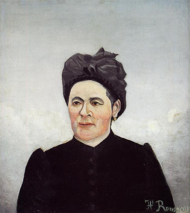 Wikioo.org - The Encyclopedia of Fine Arts - Painting, Artwork by Henri Julien Félix Rousseau (Le Douanier) - Portrait of a Woman