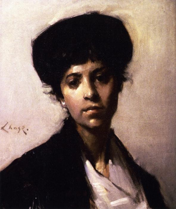 Wikioo.org - The Encyclopedia of Fine Arts - Painting, Artwork by William Merritt Chase - Portrait of Woman